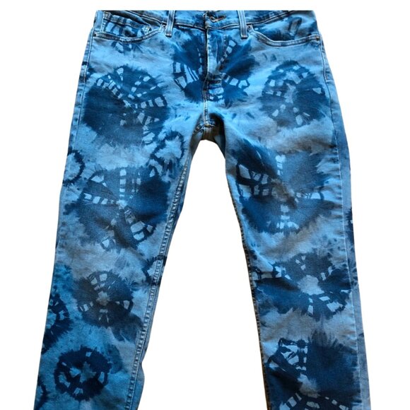 Custom hand design Levi's jeans - Picture 1 of 2